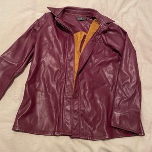 S Cranberry Bagatelle Button Jacket